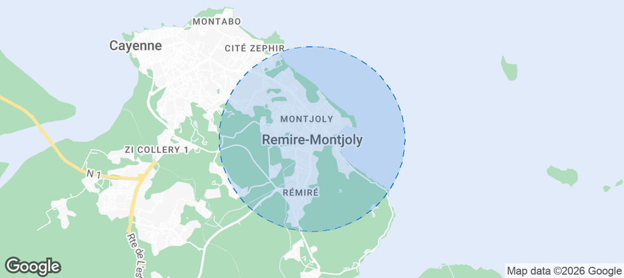 Remire-Montjoly Airbnb map